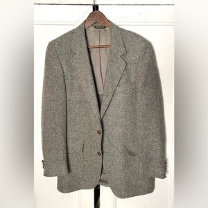 Vintage John Alexander gray wool men’s blazer M 39/40 R Union Made USA